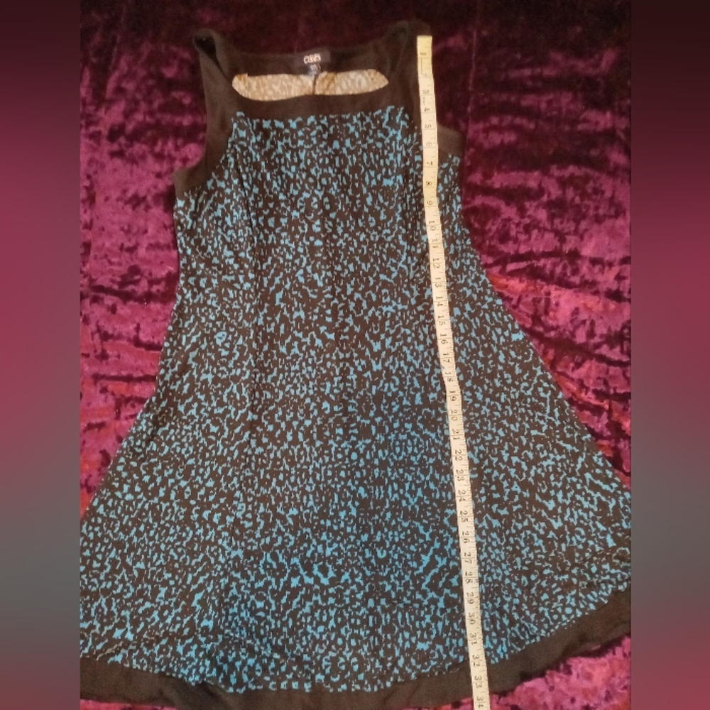 Black and blue dress